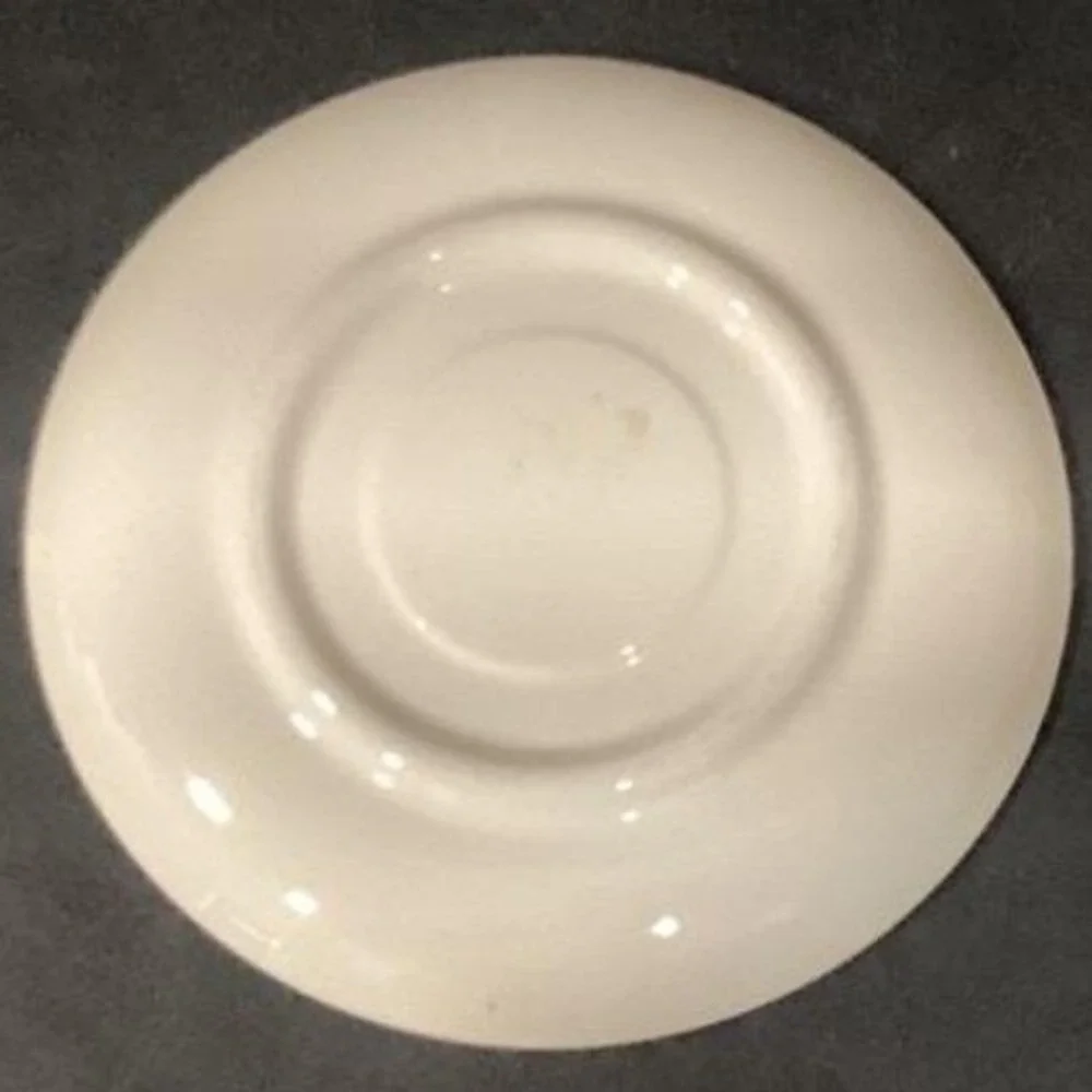 Canonsburg Pottery Yellow Rose Bread Plates, Set of 4, Vintage Floral Dinnerware